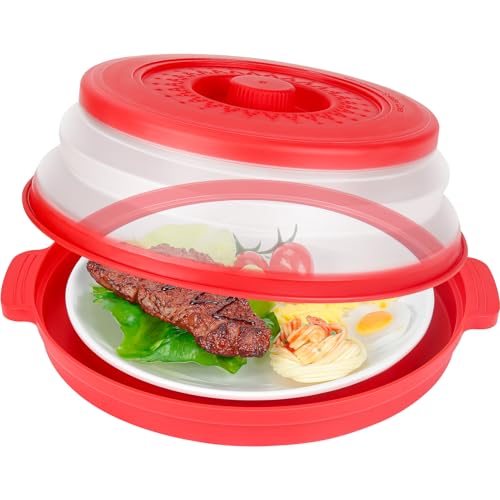 10.7 Inch Microwave Food Cover with Heat Insulation Mat