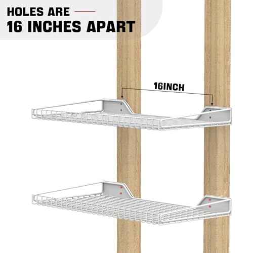 Wall Mounted Storage Shelf for Garage (4 Count)