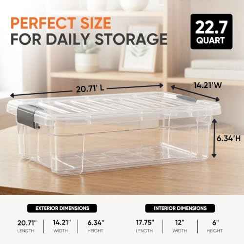 Storage Bins with Lids (3 Count)