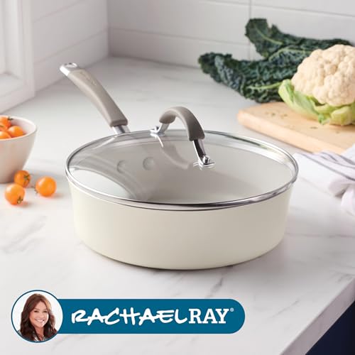 Cucina Ceramic Nonstick Saute Pan with Lid