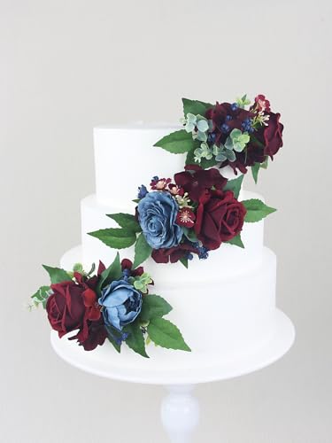 3Pcs Premade Cake Flowers (3 Count)