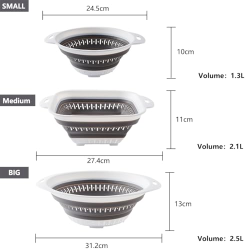 Collapsible Colander and Strainer (2 Count)