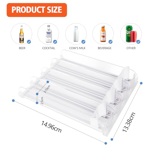 Stackable Soda Can Organizer for Refrigerator