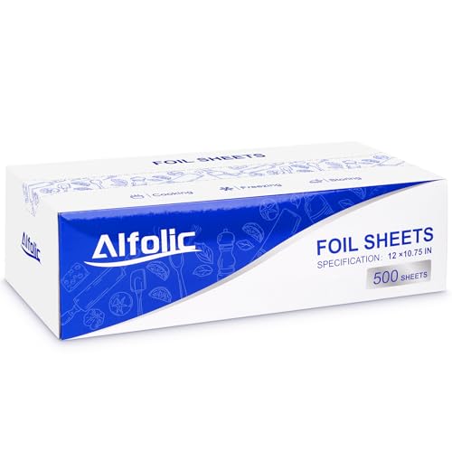 12" x 10.75" Aluminum Foil Sheets 500 count (500 Count)