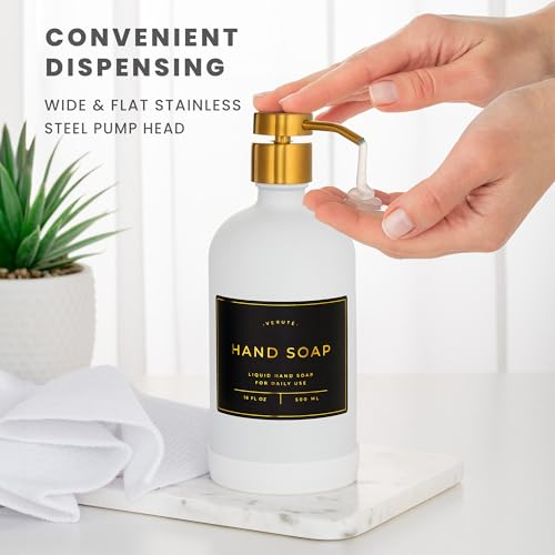 Hand and Dish Soap Dispenser for Kitchen and Bathroom (2 Count)