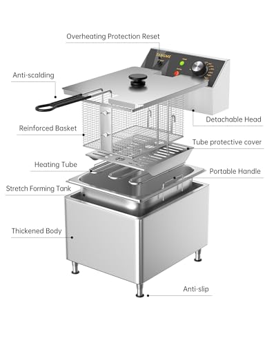 Deep Fryer with Single Basket