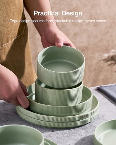 Star Stoneware Dinnerware Sets for 8 (24 Count)