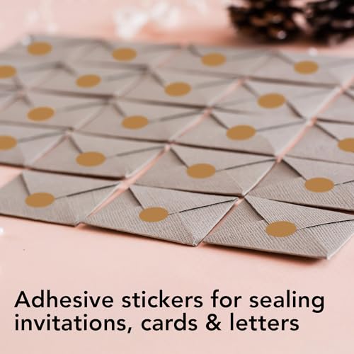 Kraft Brown Perforated Round Circle Dot Sticker 1 (3 Count)