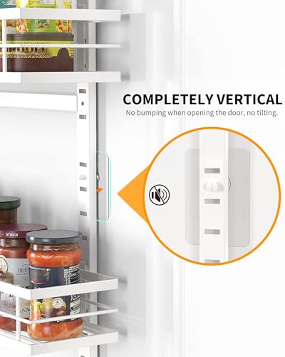 White 6 Tier Over Door Pantry Organizer
