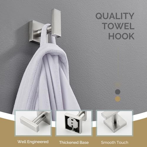 Towel Hook Brushed Nickel