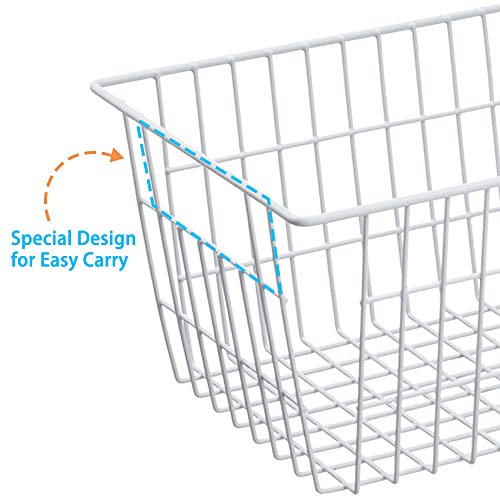 14" Upright Freezer Storage Baskets (6 Count)