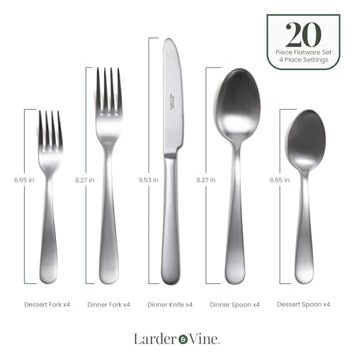 Signature Stainless Steel Flatware 20 (20 Count)