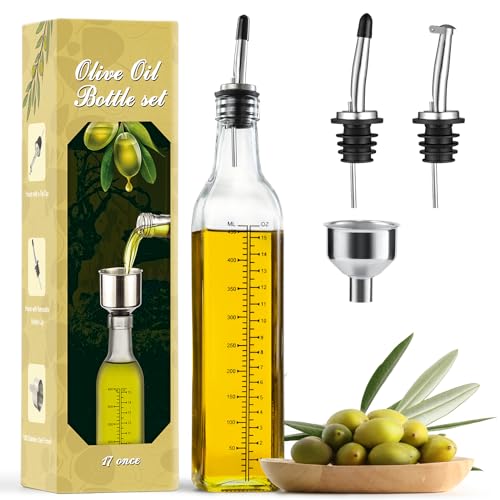 17oz Glass Olive Oil Dispenser Bottle
