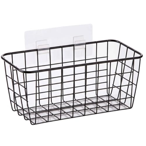 2 Set Adhesive Hanging Wall Basket Inside Cabinet Door Organizer (2 Count)