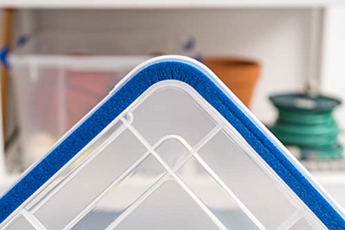2 Pack 44 Qt Storage Bins with Gasket Lids (2 Count)