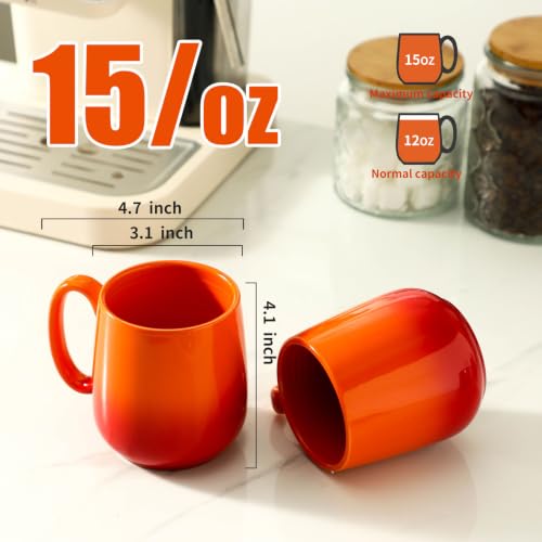 Set of 4 Ombre Coffee Mugs (4 Count)