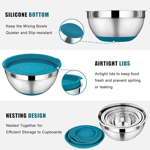 Mixing Bowls with Lid Set