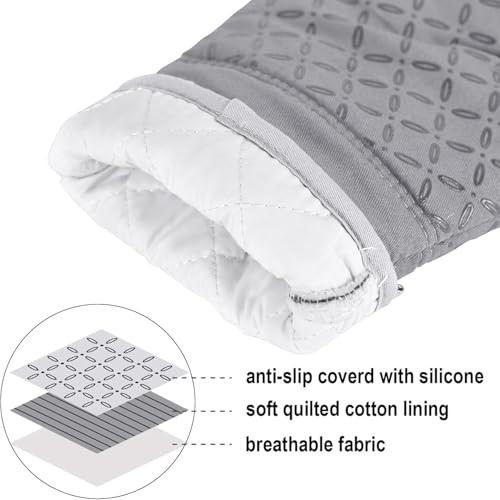 Oven Mitts and Pot Holders 6pcs Set (6 Count)