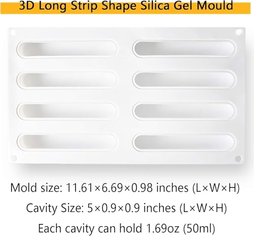 3D Rectangular Silicone Mousse Cake Mold