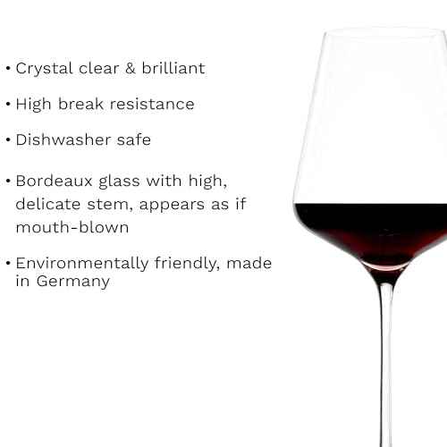 Quatrophil Bordeaux Wine Glasses Crystal (2 Count)
