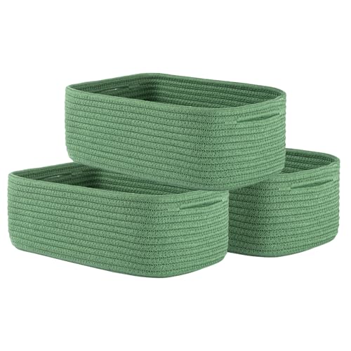 Small Woven Storage Basket for Organizing (3 Count)