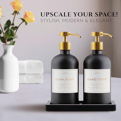 Glass Soap Dispenser Set of 2 (2 Count)