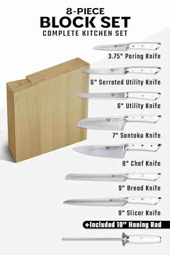 8 Pc Knife Block Set