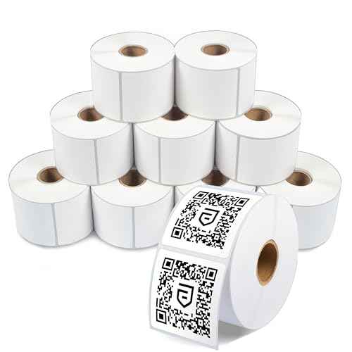 2.5" X 2.5" Square Direct Thermal Labels (12 Count)