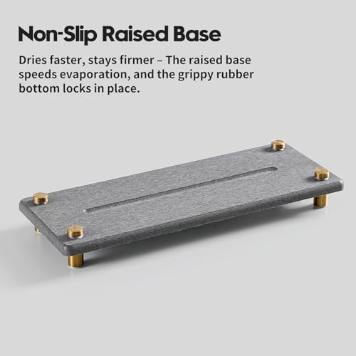 Kitchen Sink Caddy Water Absorbing Stone Drying Tray