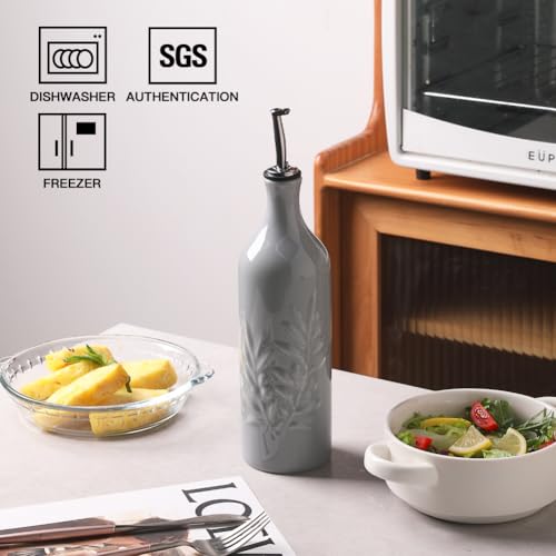 Sweejar Large Ceramic Olive Oil Dispenser Bottle