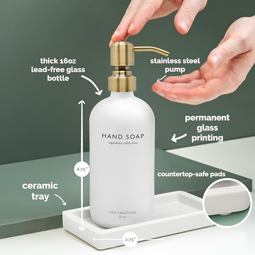 Glass Soap Dispenser Set (2 Count)