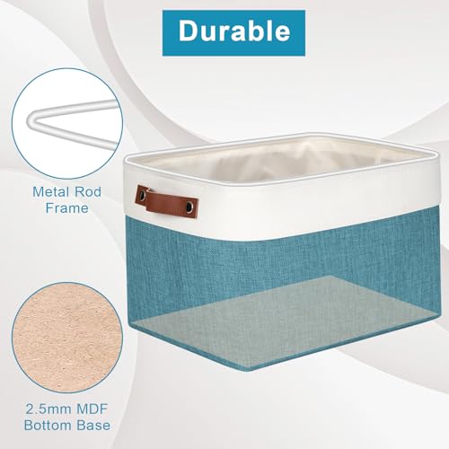 Storage Bins Large Fabric Storage Baskets for Shelves 3 Pack (3 Count)