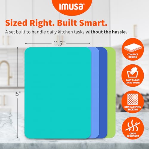 IMUSA Plastic Cutting Board Mats (4 Count)