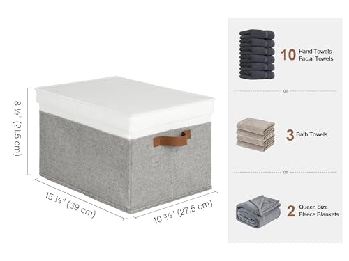 Fabric Storage Bins with Lids (3 Count)