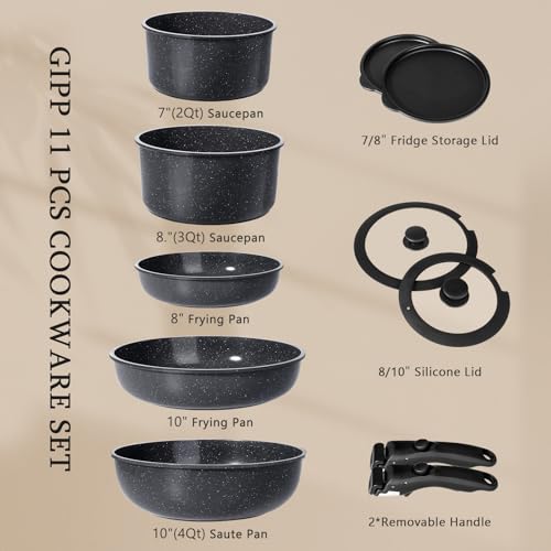 Ceramic Pots and Pans Set Non Stick