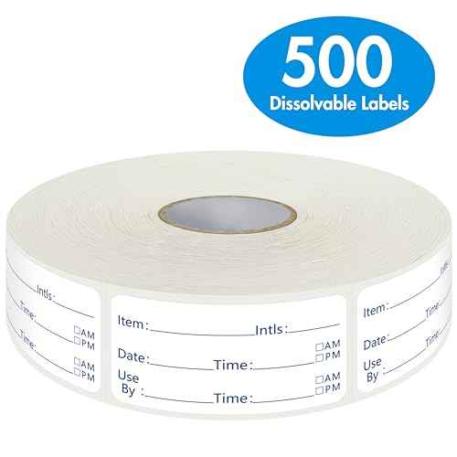 500 Dissolvable Food Labels