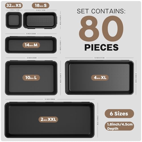 Tool Box Organizer Garage Organization (80 Count)