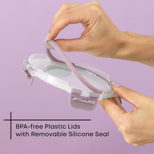 24pc Borosilicate Glass Storage Containers with Lids (24 Count)