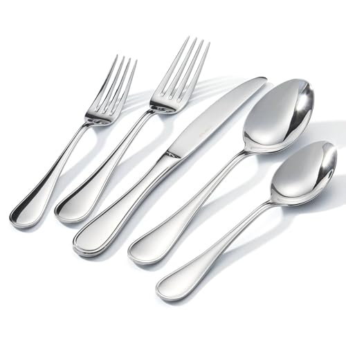 18 10 Stainless Steel Silverware Set for 12 (60 Count)