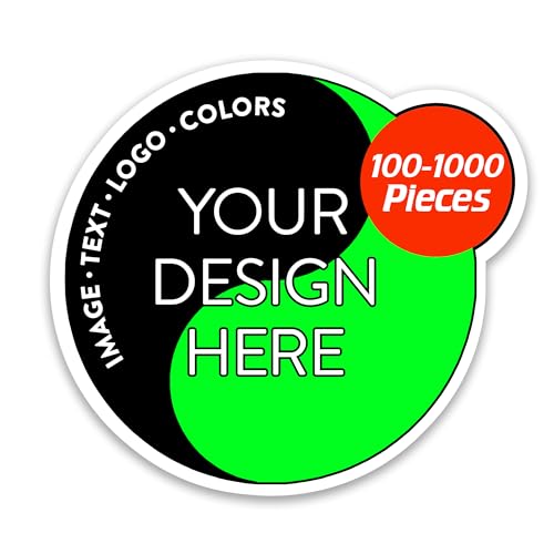 Custom Vinyl Stickers Your Image (100 Count)