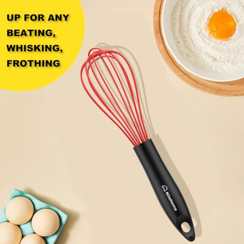 Silicone Whisk Set 10" Kitchen Whisk