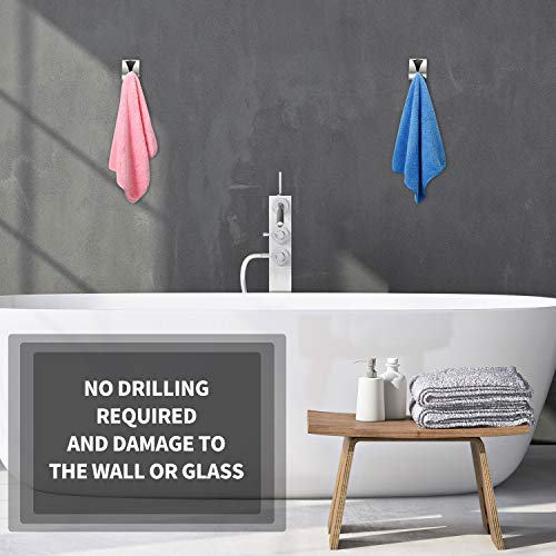 4 Pcs Self Adhesive Kitchen Towel Hook Holder (4 Count)