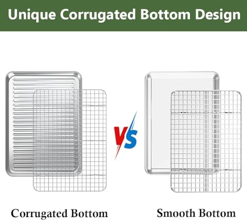 Baking Sheet with Cooling Wire Rack Set