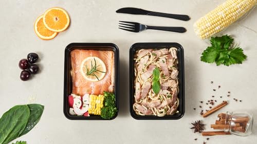 24 oz Meal Prep Containers With Lids Reusable 50 Pack Extra (50 Count)