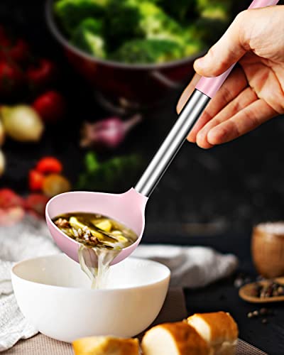 Silicone Soup Ladle Spoon Kitchen Utensils (2 Count)