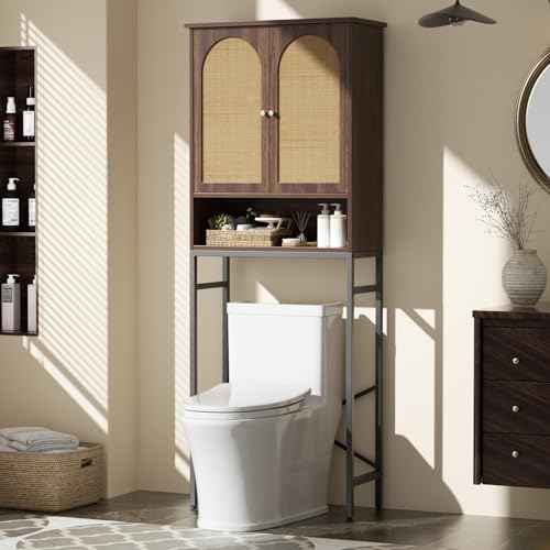 Rattan Toilet Storage Cabinet