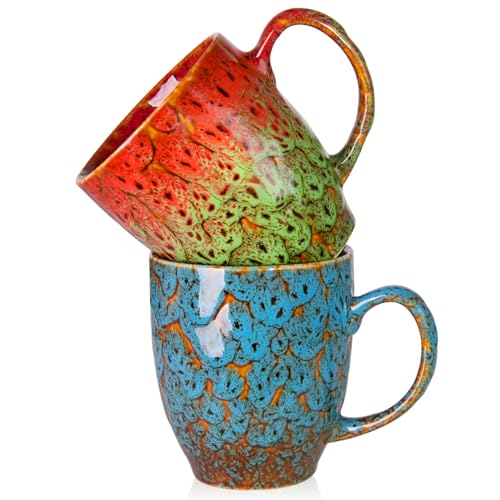 16 oz Ceramic Coffee Mugs Set of 2 (2 Count)