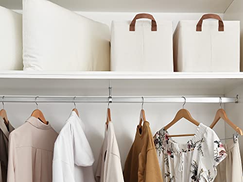Storage Baskets for Shelves with Metal Frame (4 Count)
