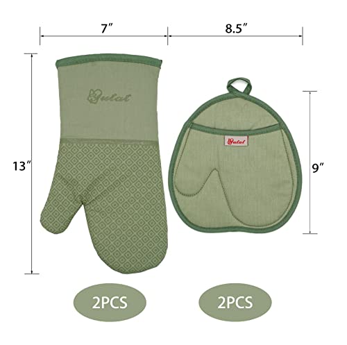 Silicone Oven Mitts (4 Count)