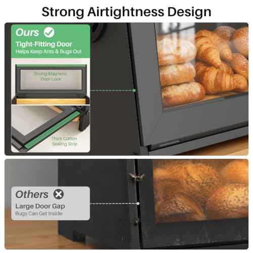Bread Box for Kitchen Countertop